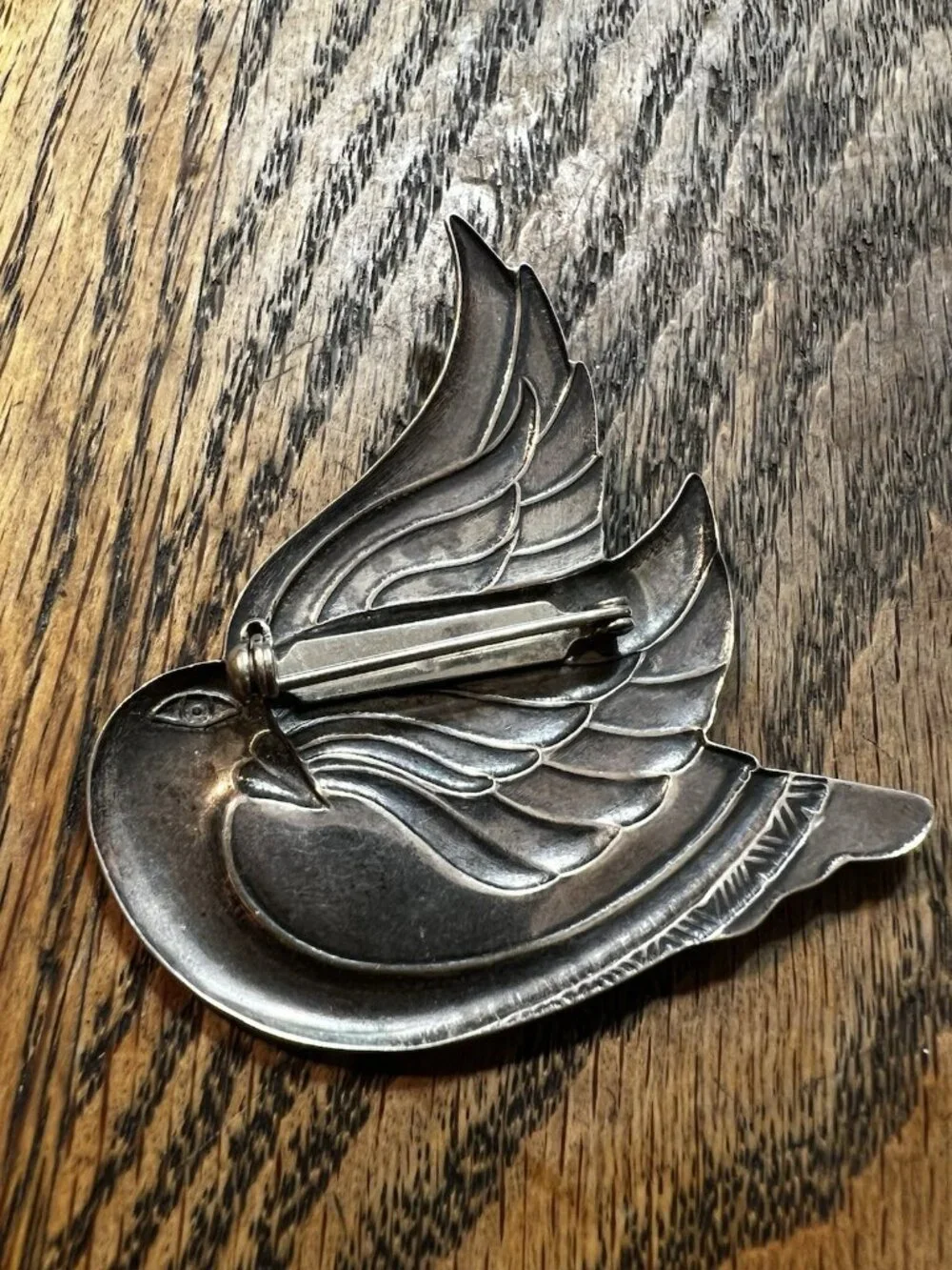 Early Unsigned Laurel Burch Dove Brooch Very Rare & Collectible 1980 EUC